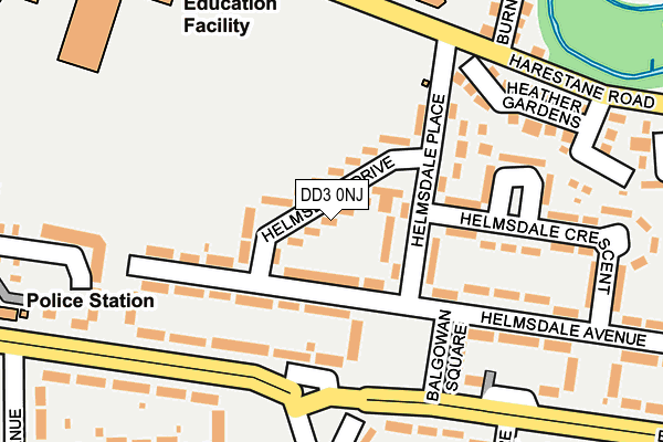 DD3 0NJ map - OS OpenMap – Local (Ordnance Survey)