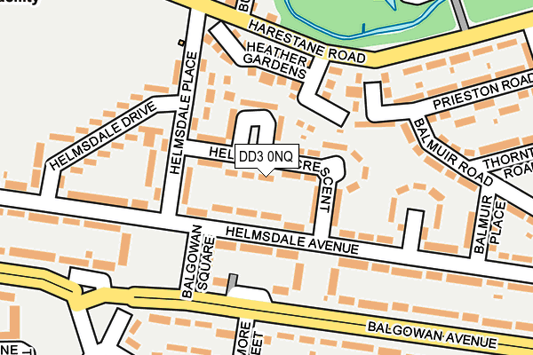 DD3 0NQ map - OS OpenMap – Local (Ordnance Survey)