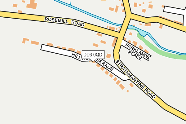 DD3 0QD map - OS OpenMap – Local (Ordnance Survey)
