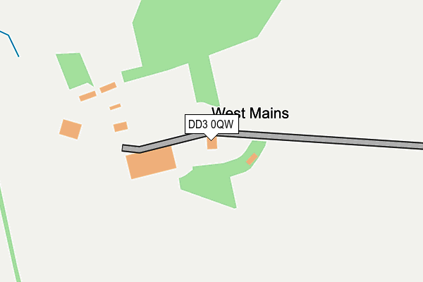 DD3 0QW map - OS OpenMap – Local (Ordnance Survey)