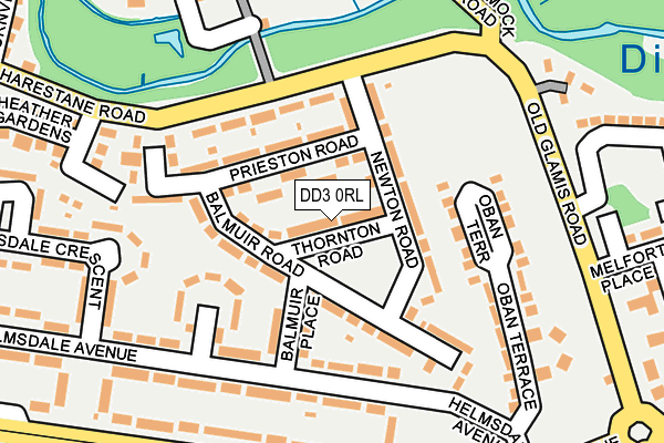 DD3 0RL map - OS OpenMap – Local (Ordnance Survey)