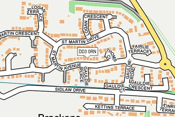 DD3 0RN map - OS OpenMap – Local (Ordnance Survey)