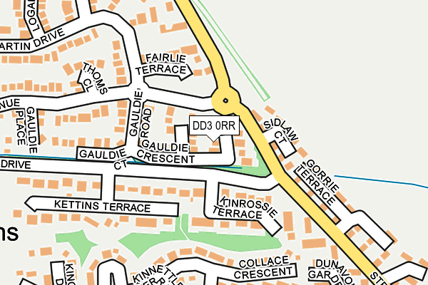 DD3 0RR map - OS OpenMap – Local (Ordnance Survey)