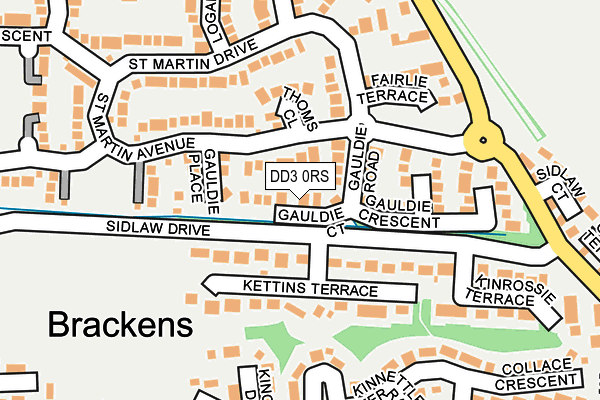 DD3 0RS map - OS OpenMap – Local (Ordnance Survey)