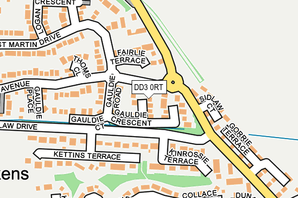DD3 0RT map - OS OpenMap – Local (Ordnance Survey)