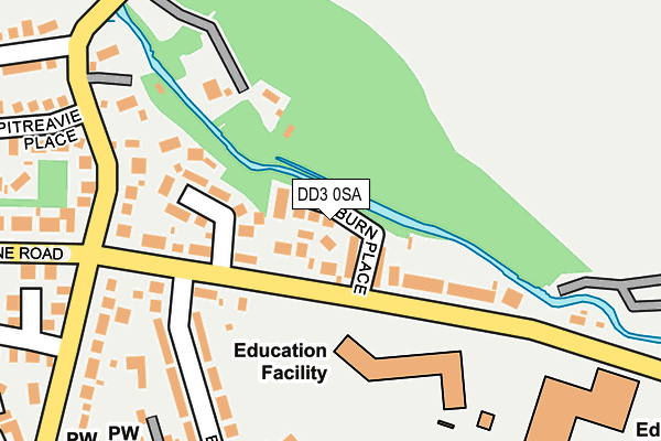 DD3 0SA map - OS OpenMap – Local (Ordnance Survey)
