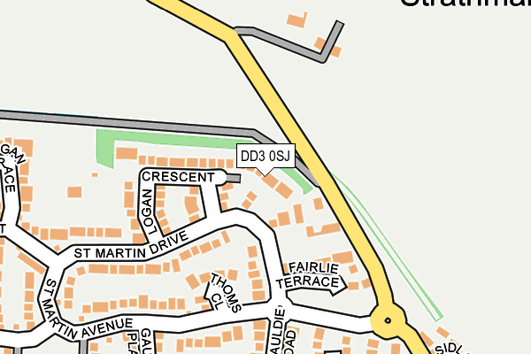 DD3 0SJ map - OS OpenMap – Local (Ordnance Survey)