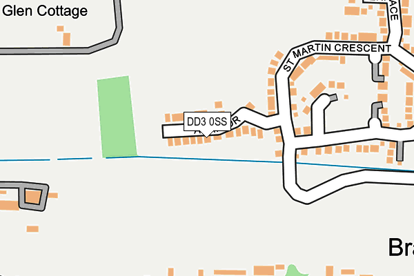 DD3 0SS map - OS OpenMap – Local (Ordnance Survey)