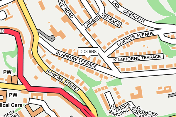DD3 6BS map - OS OpenMap – Local (Ordnance Survey)