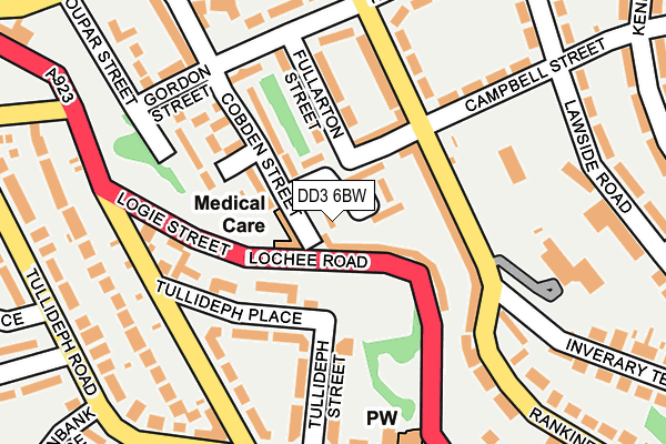 DD3 6BW map - OS OpenMap – Local (Ordnance Survey)