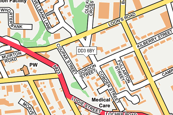 DD3 6BY map - OS OpenMap – Local (Ordnance Survey)