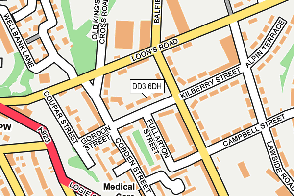 DD3 6DH map - OS OpenMap – Local (Ordnance Survey)