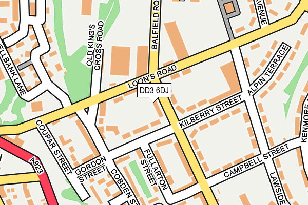 DD3 6DJ map - OS OpenMap – Local (Ordnance Survey)