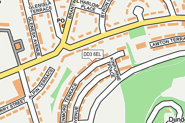 DD3 6EL map - OS OpenMap – Local (Ordnance Survey)