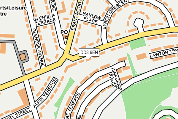 DD3 6EN map - OS OpenMap – Local (Ordnance Survey)