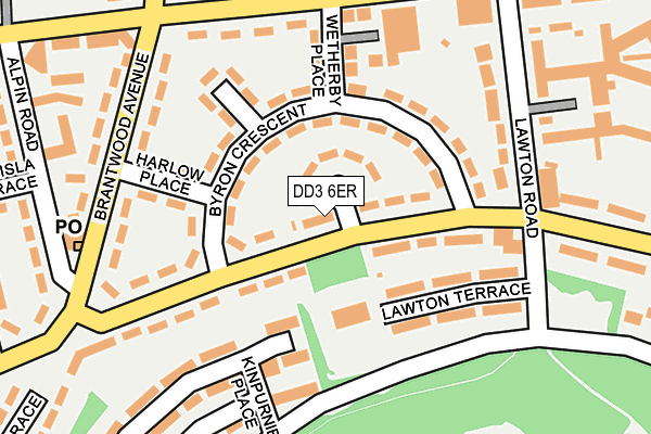 DD3 6ER map - OS OpenMap – Local (Ordnance Survey)