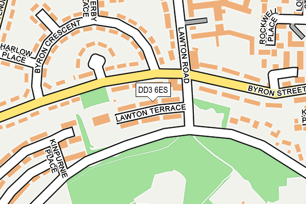 DD3 6ES map - OS OpenMap – Local (Ordnance Survey)