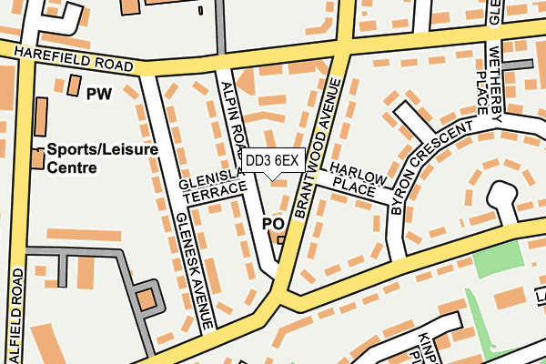 DD3 6EX map - OS OpenMap – Local (Ordnance Survey)