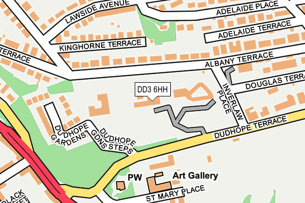 DD3 6HH map - OS OpenMap – Local (Ordnance Survey)