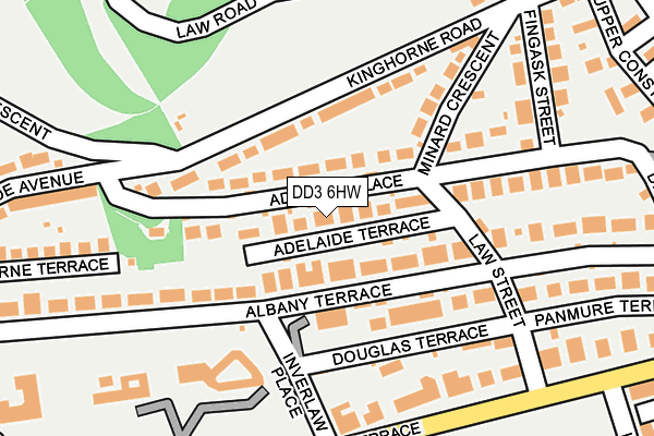 DD3 6HW map - OS OpenMap – Local (Ordnance Survey)