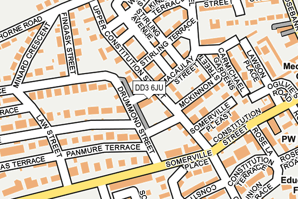 DD3 6JU map - OS OpenMap – Local (Ordnance Survey)