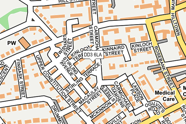 DD3 6LA map - OS OpenMap – Local (Ordnance Survey)