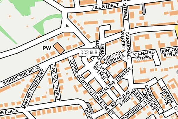 DD3 6LB map - OS OpenMap – Local (Ordnance Survey)