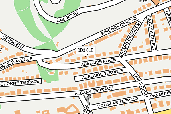 DD3 6LE map - OS OpenMap – Local (Ordnance Survey)