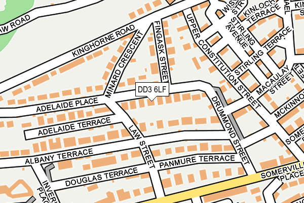 DD3 6LF map - OS OpenMap – Local (Ordnance Survey)