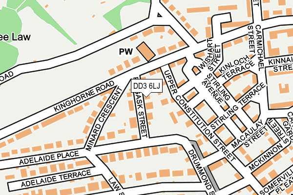 DD3 6LJ map - OS OpenMap – Local (Ordnance Survey)