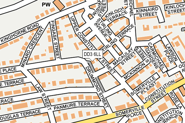 DD3 6LL map - OS OpenMap – Local (Ordnance Survey)