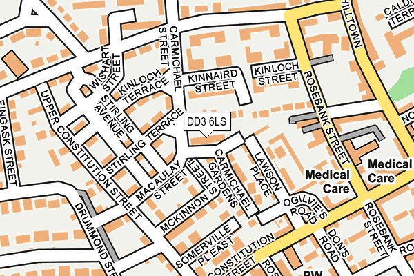 DD3 6LS map - OS OpenMap – Local (Ordnance Survey)
