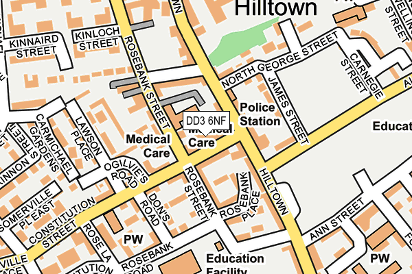 DD3 6NF map - OS OpenMap – Local (Ordnance Survey)