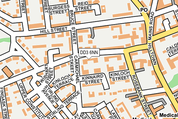 DD3 6NN map - OS OpenMap – Local (Ordnance Survey)