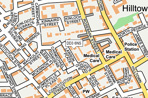 DD3 6NS map - OS OpenMap – Local (Ordnance Survey)