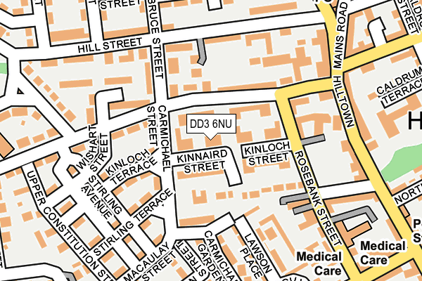 DD3 6NU map - OS OpenMap – Local (Ordnance Survey)