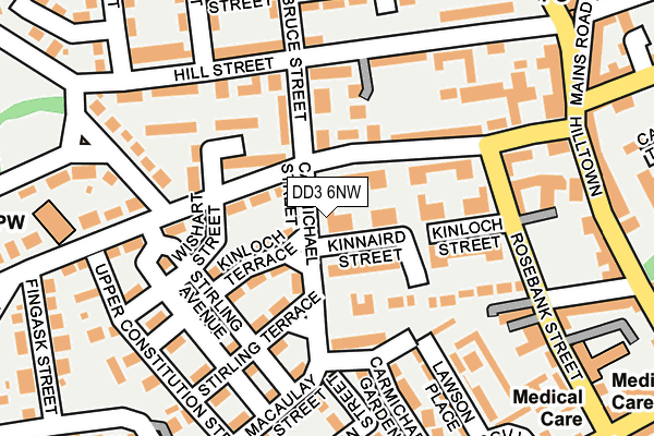 DD3 6NW map - OS OpenMap – Local (Ordnance Survey)