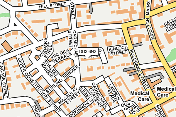 DD3 6NX map - OS OpenMap – Local (Ordnance Survey)
