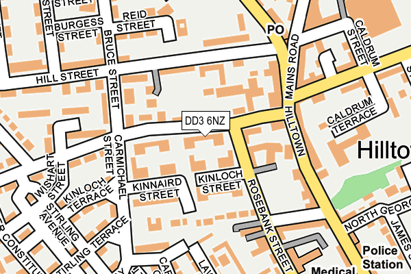 DD3 6NZ map - OS OpenMap – Local (Ordnance Survey)