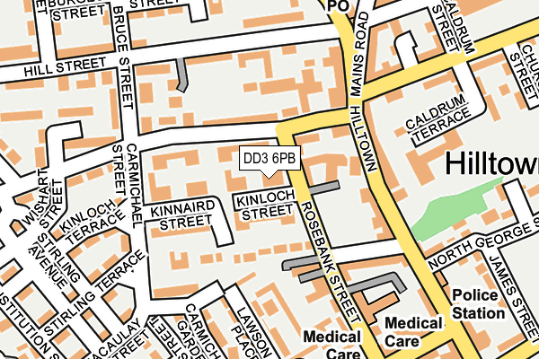 DD3 6PB map - OS OpenMap – Local (Ordnance Survey)