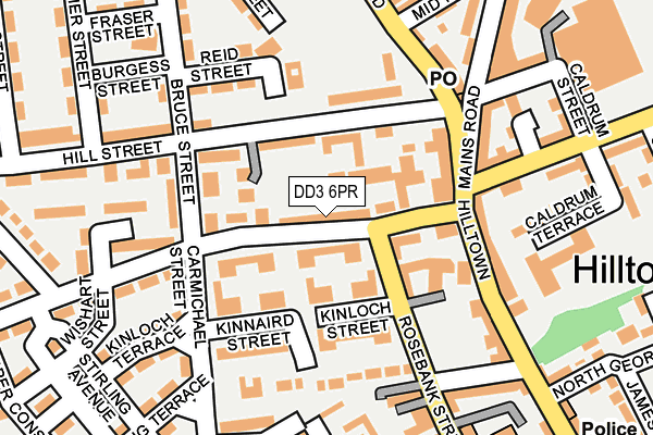 DD3 6PR map - OS OpenMap – Local (Ordnance Survey)
