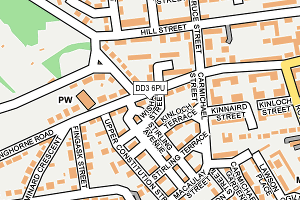 DD3 6PU map - OS OpenMap – Local (Ordnance Survey)