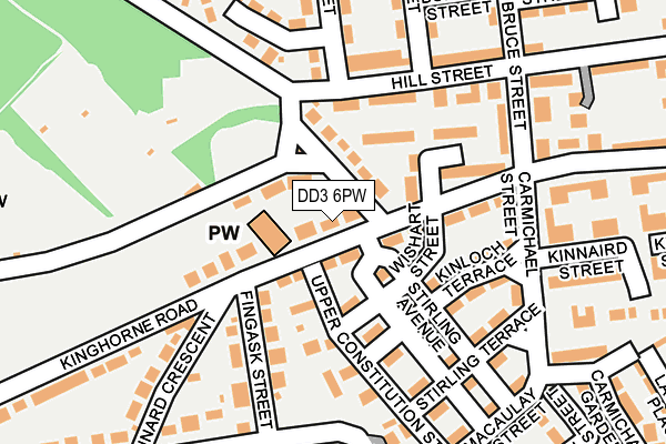 DD3 6PW map - OS OpenMap – Local (Ordnance Survey)