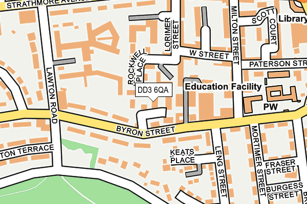 DD3 6QA map - OS OpenMap – Local (Ordnance Survey)