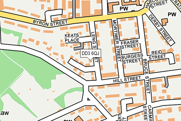 DD3 6QJ map - OS OpenMap – Local (Ordnance Survey)