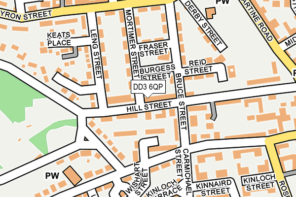 DD3 6QP map - OS OpenMap – Local (Ordnance Survey)