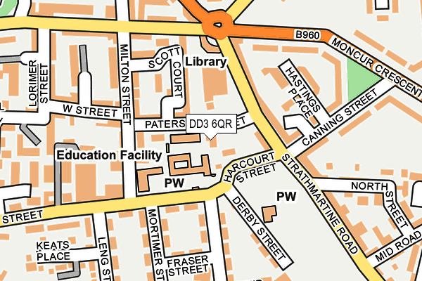 DD3 6QR map - OS OpenMap – Local (Ordnance Survey)