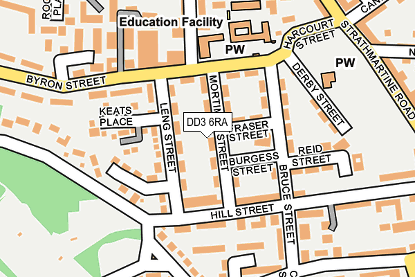 DD3 6RA map - OS OpenMap – Local (Ordnance Survey)
