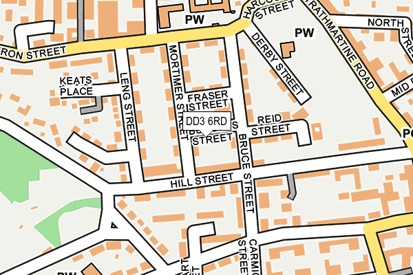 DD3 6RD map - OS OpenMap – Local (Ordnance Survey)