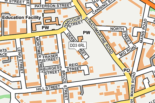 DD3 6RL map - OS OpenMap – Local (Ordnance Survey)